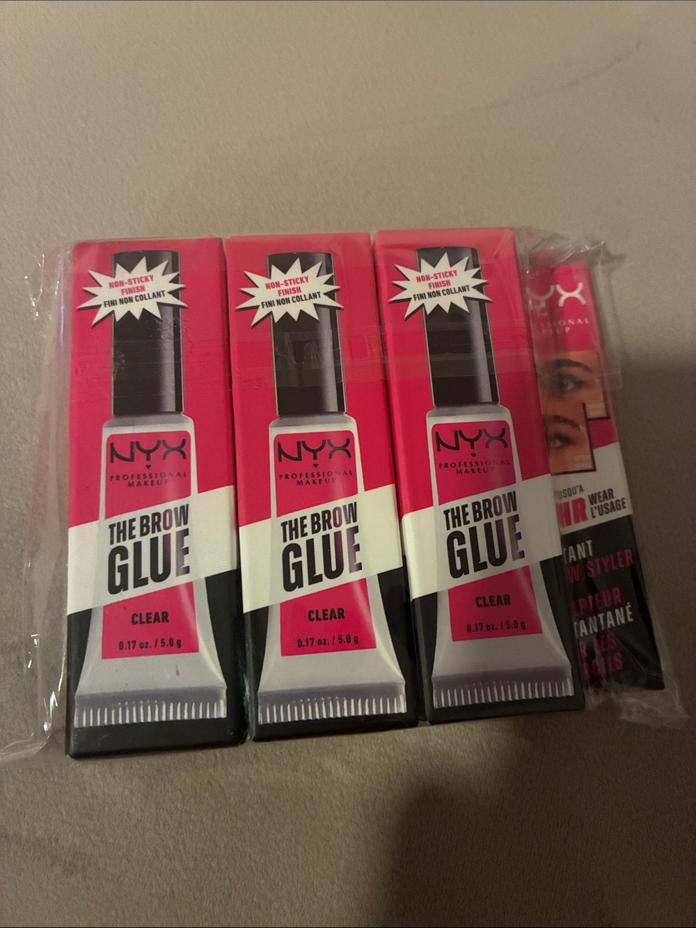 NYX The Brow Glue •Clear• Set of 3